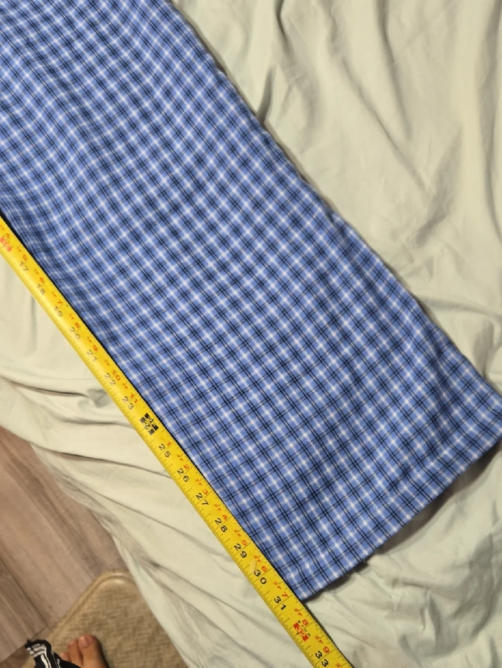 Daisy Street For Hot Topic Blue Plaid Wide Leg Trouser Blue NWT Sz Small